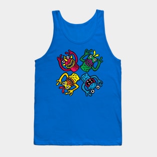 Finger Puppet Monsters Tank Top